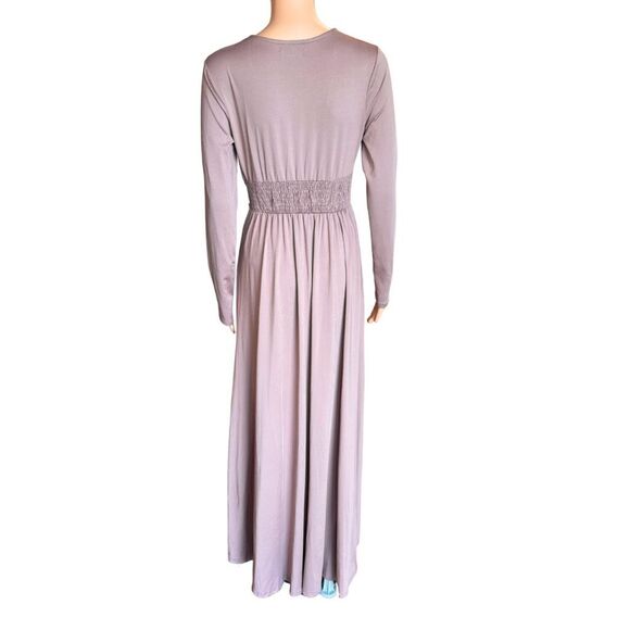 Baltic Born Mauve Arianna Long SleeveMaxi Dress Medium Bridesmaid Formal - Picture 5 of 6
